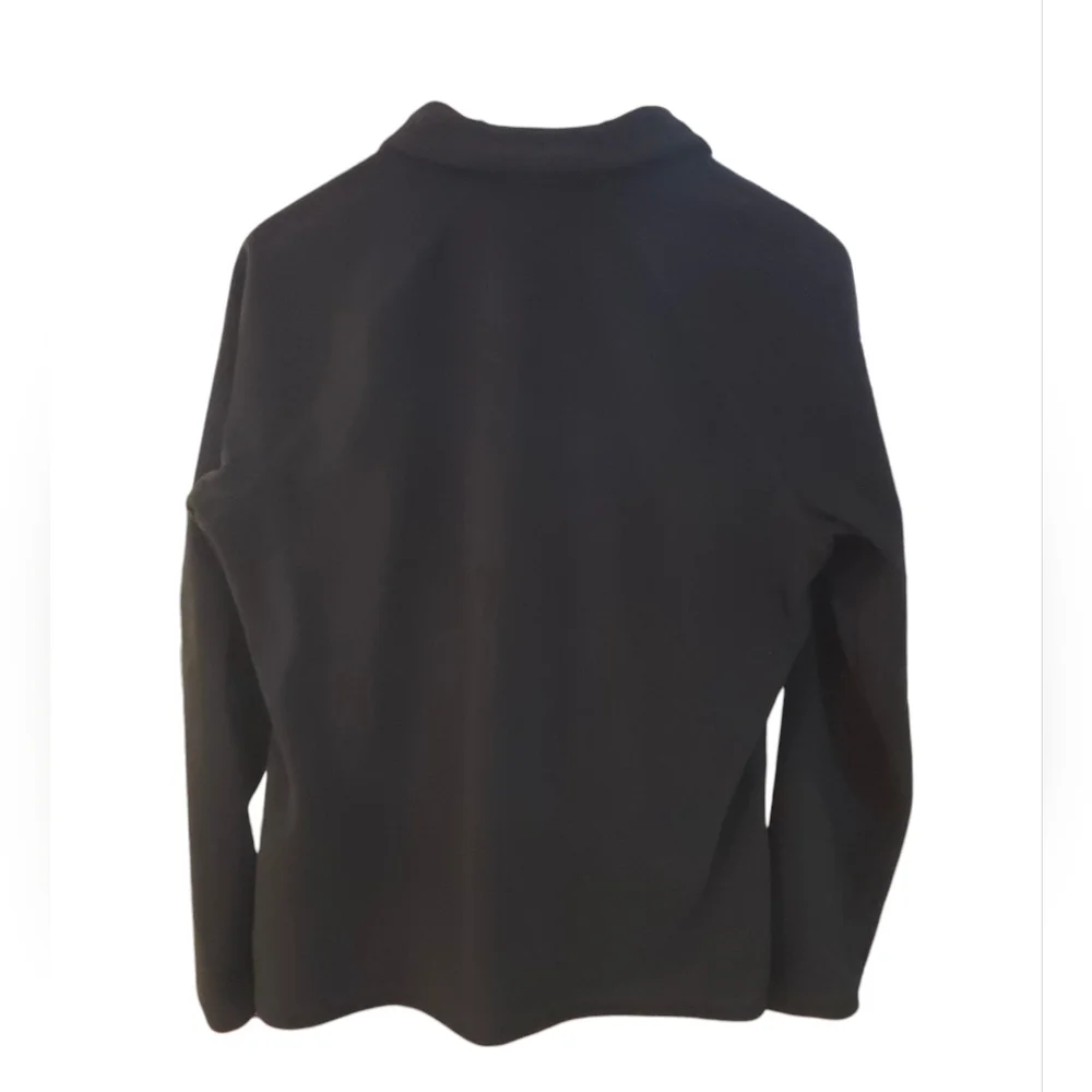 Eddie Bauer - Classic Women's Black 1/4 Zip Long Sleeve Fleece - Picture 2 of 6